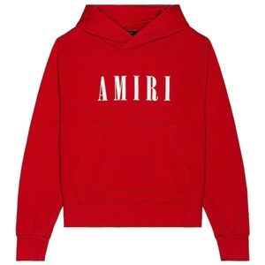 Amiri Spell-Out Red Hoodie Men’s Size Medium NEW
